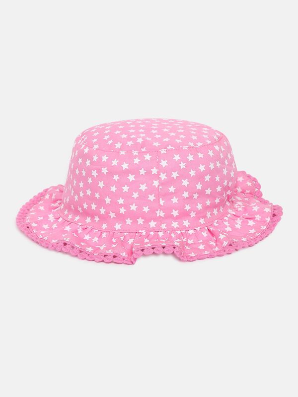 Reversible Sun Hat With Star Print image number null